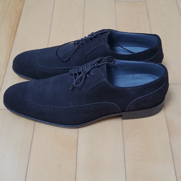 Hugo Boss Brogue Oxford Wingtip - Chocolate Brown - Picture 4 of 7